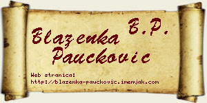 Blaženka Paučković vizit kartica